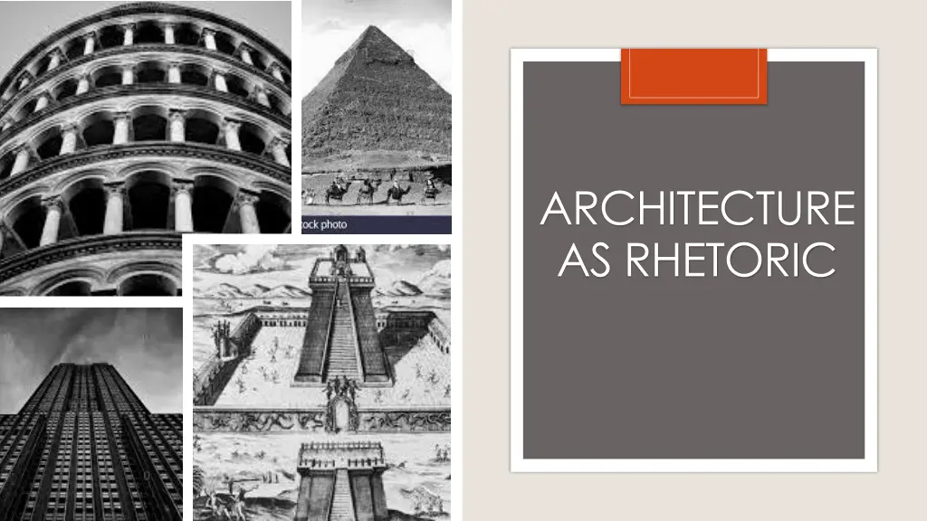 architecture as rhetoric