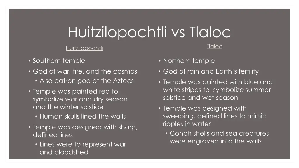huitzilopochtli vs tlaloc