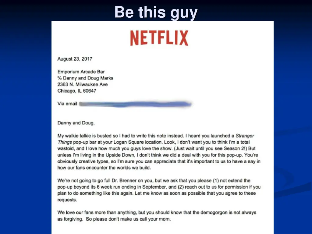 be this guy