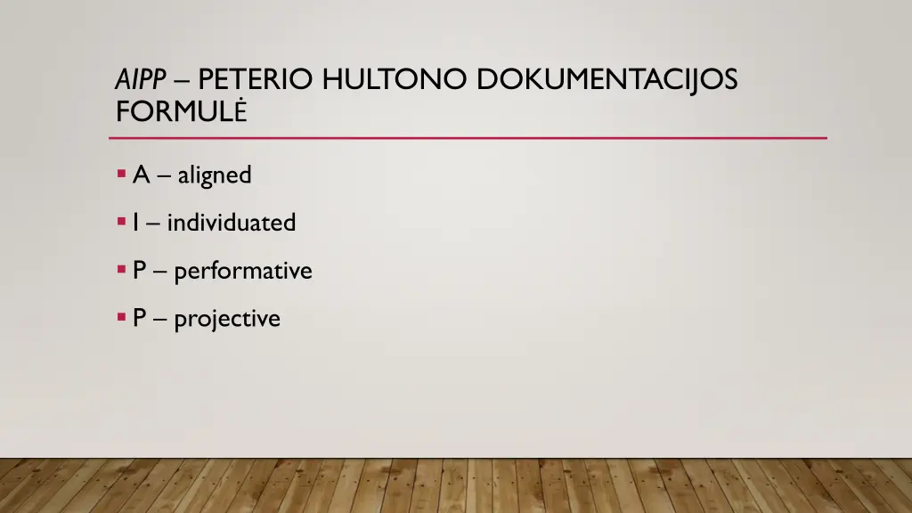 aipp peterio hultono dokumentacijos formul