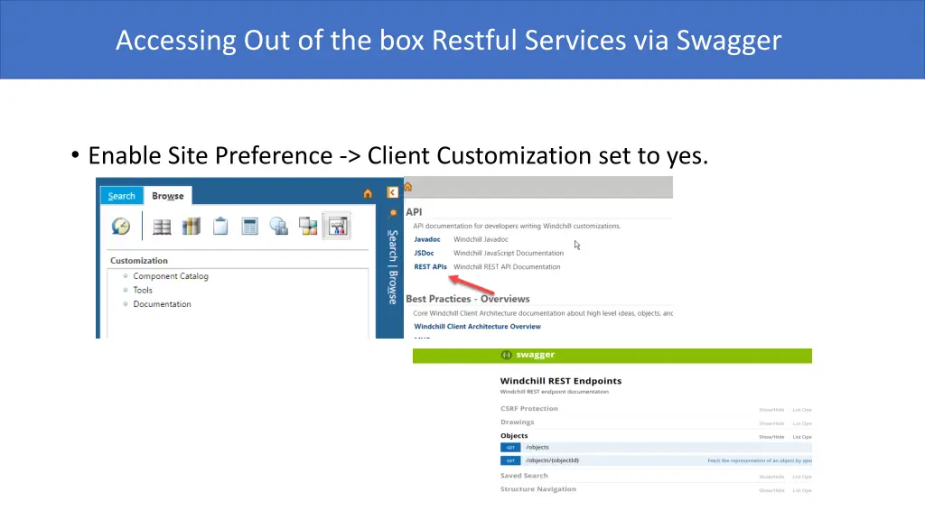 accessing out of the box restful services