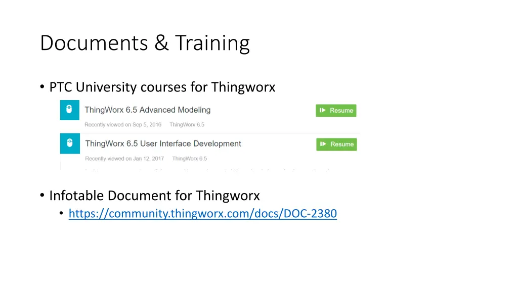 documents training