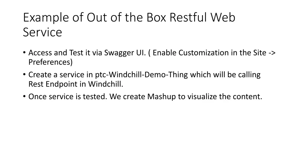 example of out of the box restful web service
