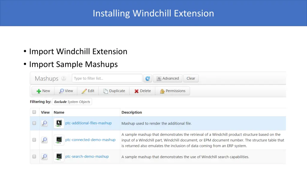installing windchill extension