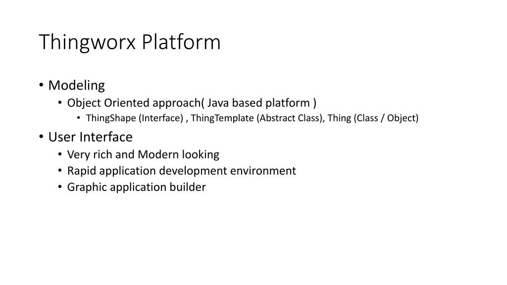 thingworx platform