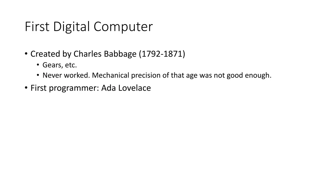 first digital computer