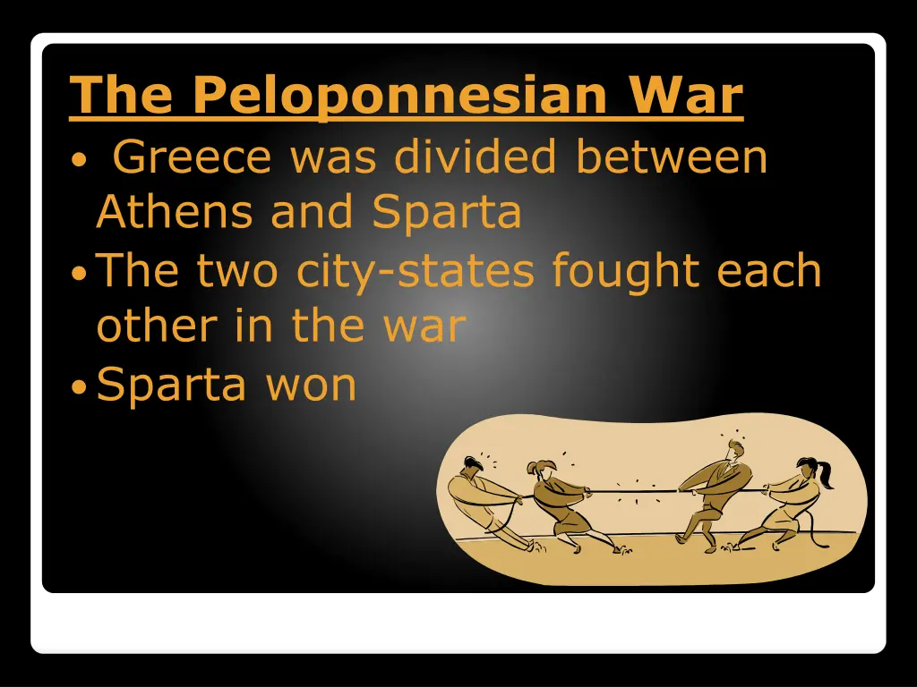 the peloponnesian war greece was divided between