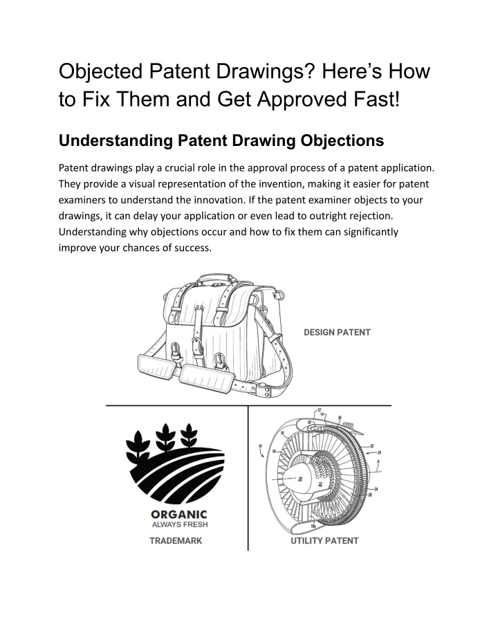 objected patent drawings here s how to fix them