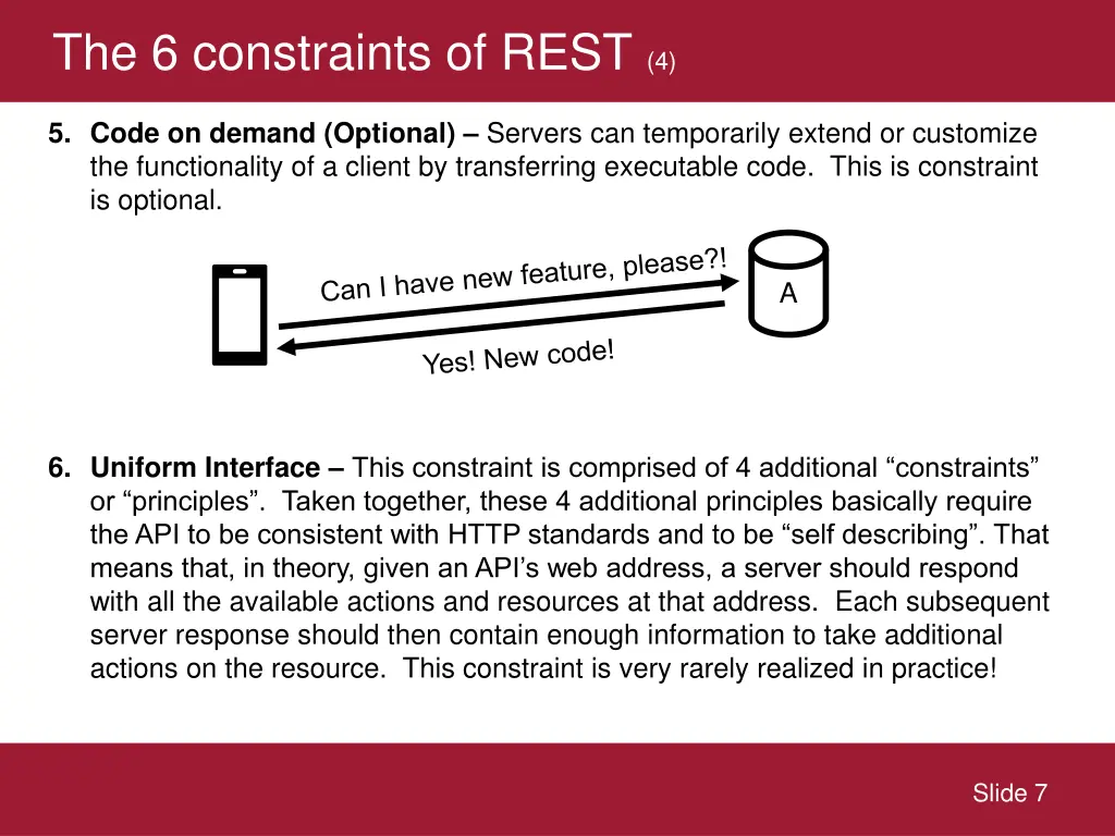 the 6 constraints of rest 4