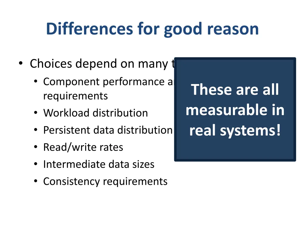 differences for good reason 1