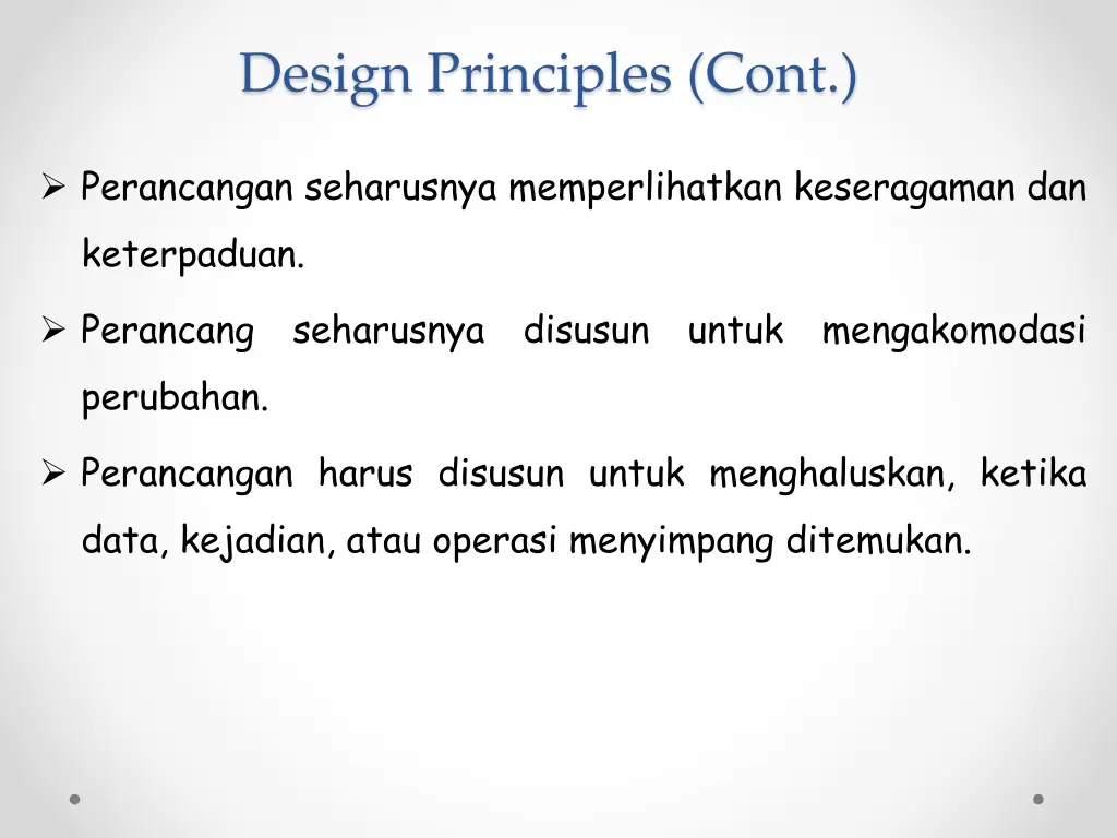design principles cont