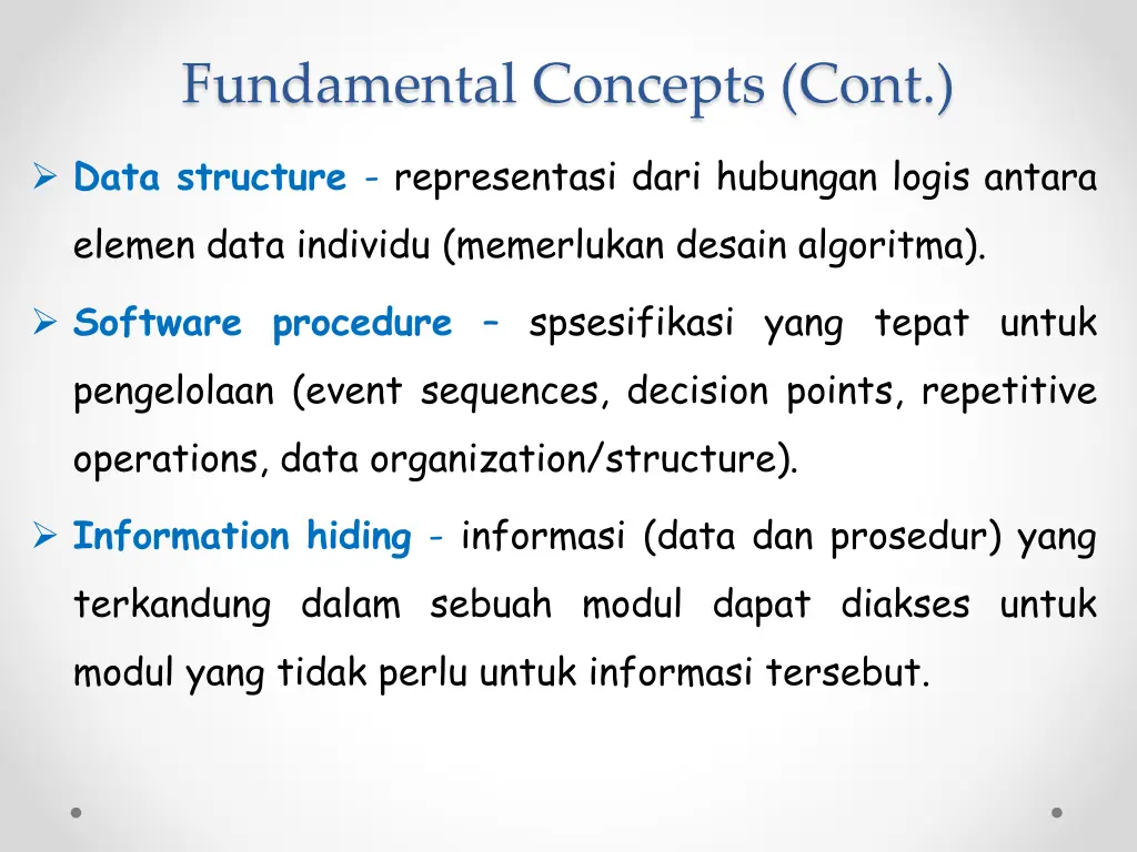 fundamental concepts cont 2