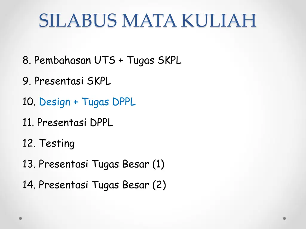 silabus mata kuliah