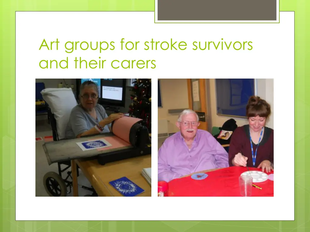 art groups for stroke survivors and their carers