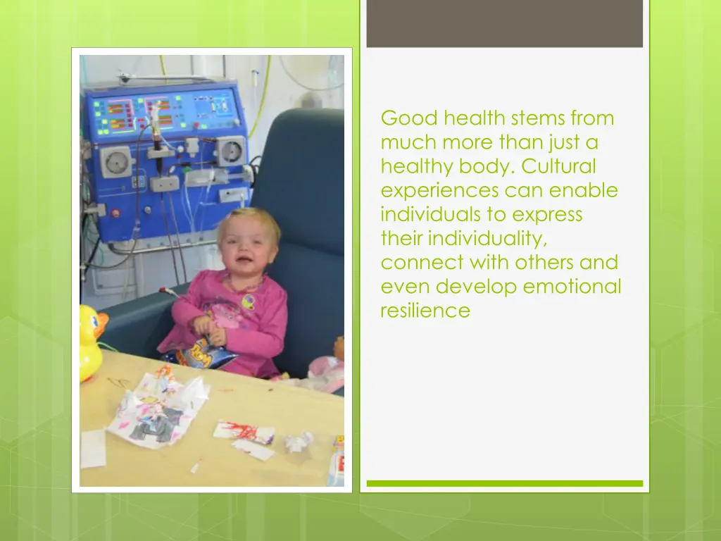 good health stems from much more than just