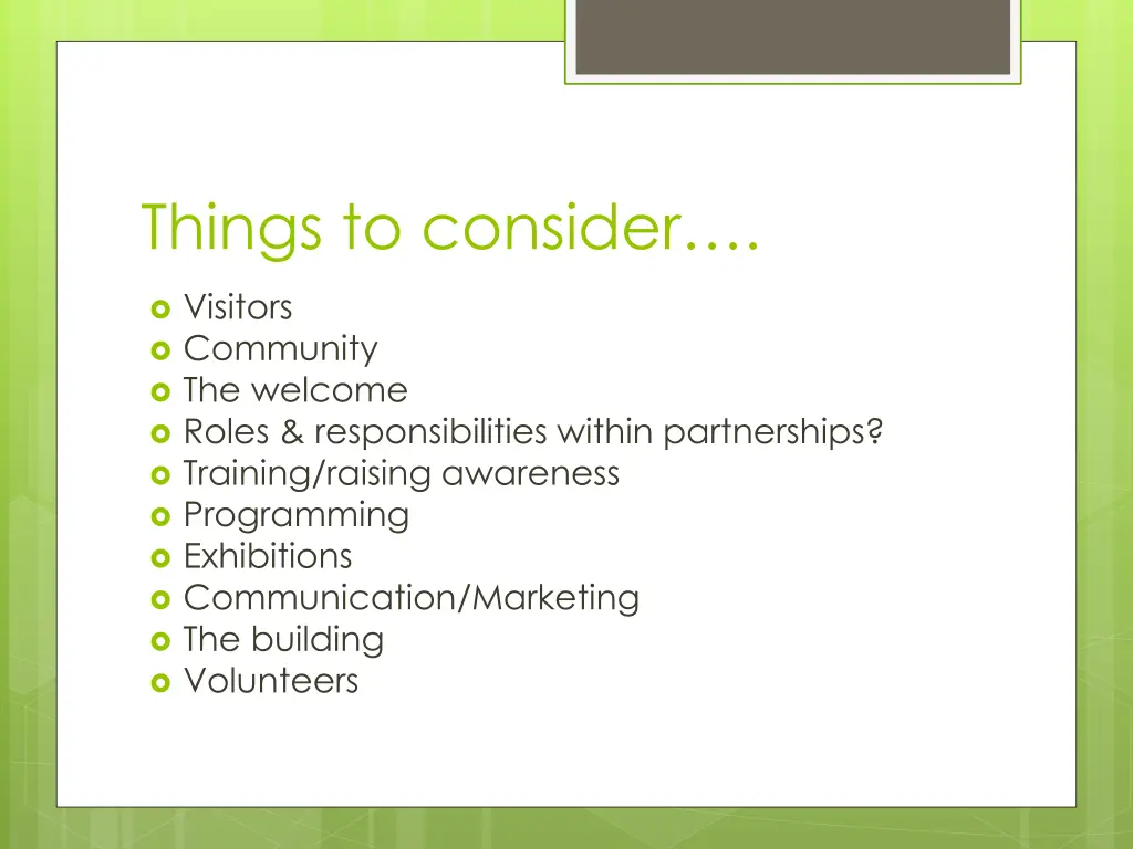 things to consider 3