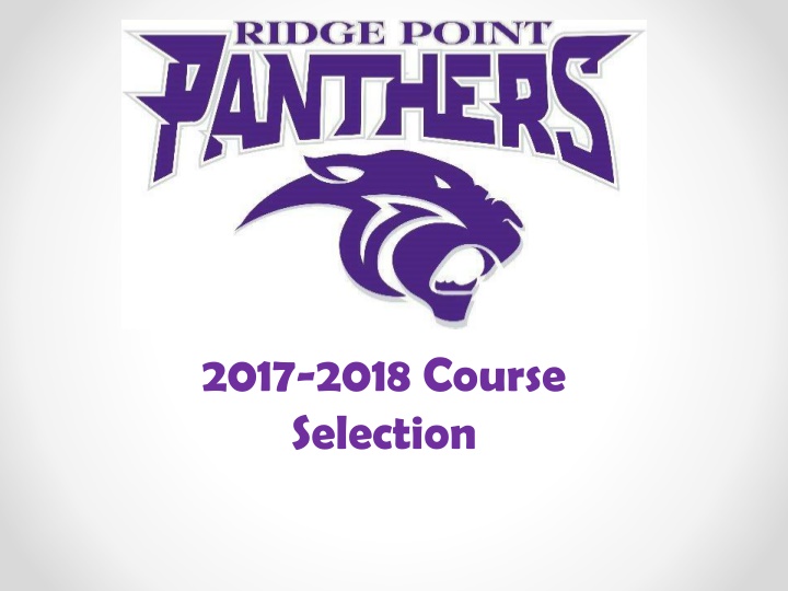 2017 2018 course selection