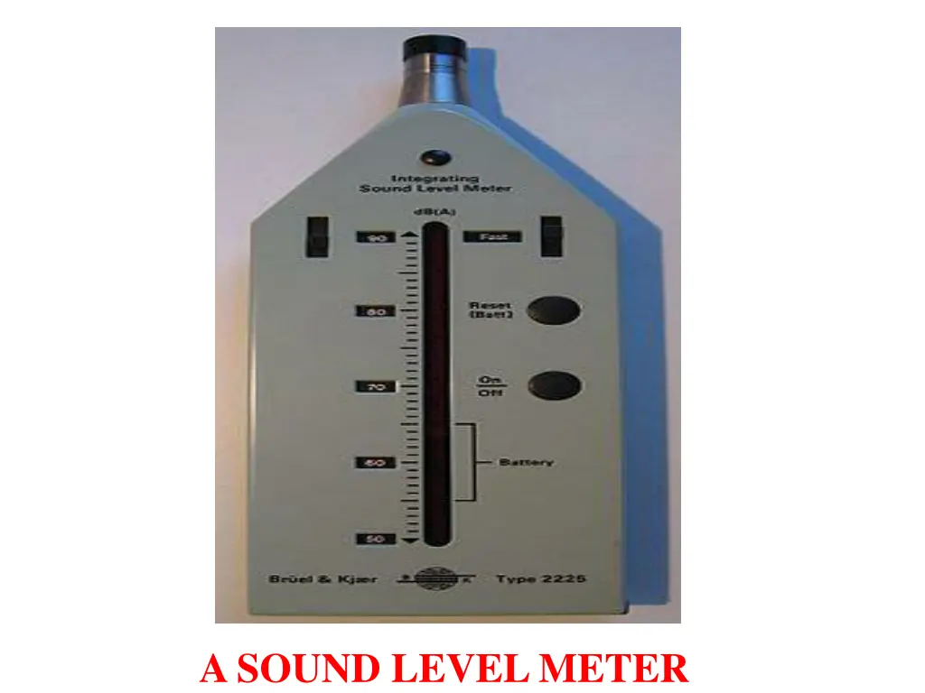 a sound level meter
