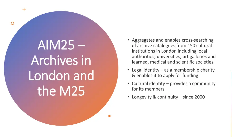 aim25 aim25 archives in archives in london