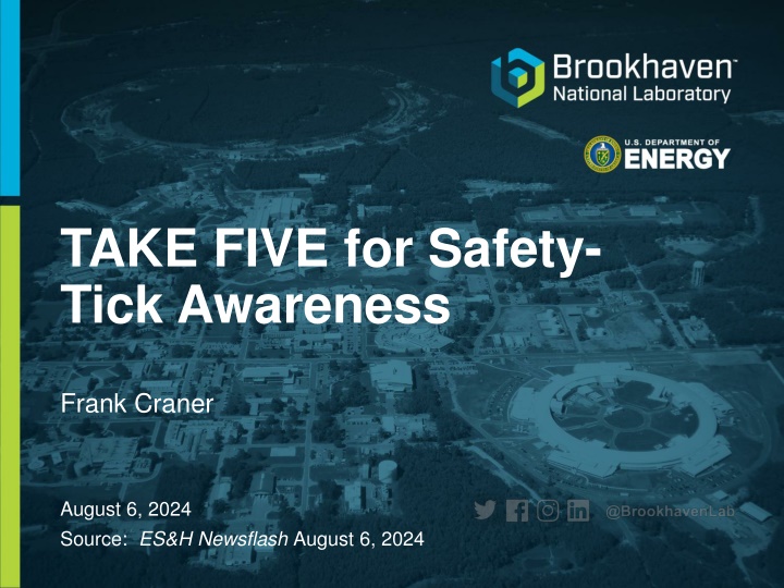 take five for safety tick awareness