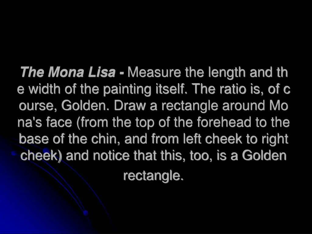 the mona lisa measure the length and th e width