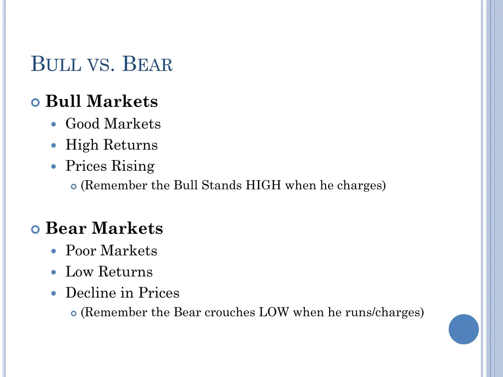 b ull vs b ear