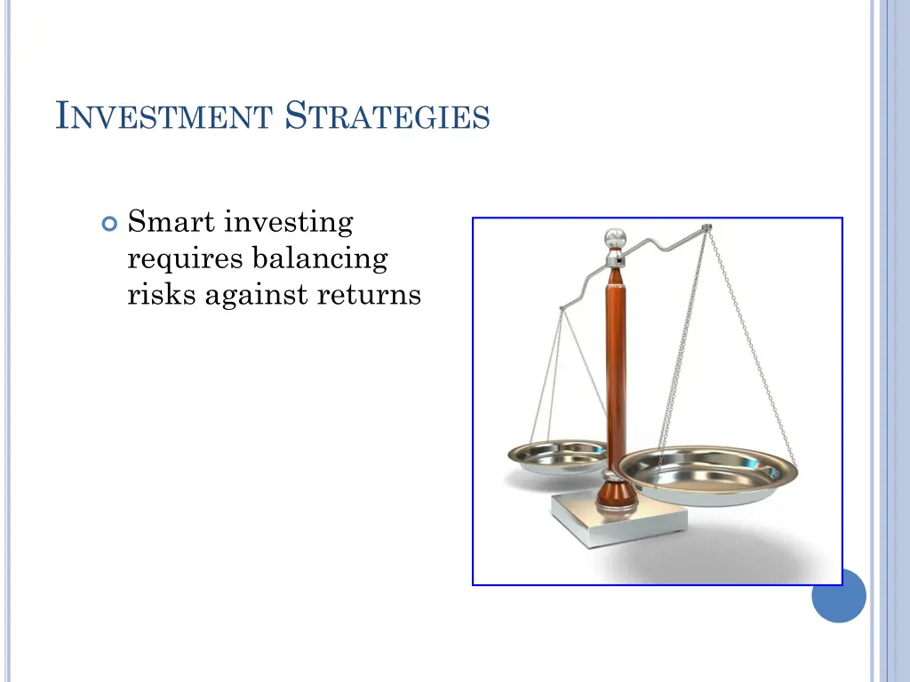 i nvestment s trategies