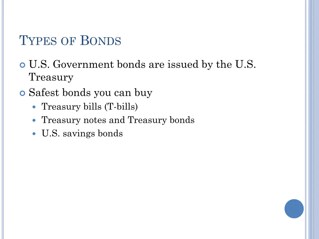 t ypes of b onds 1