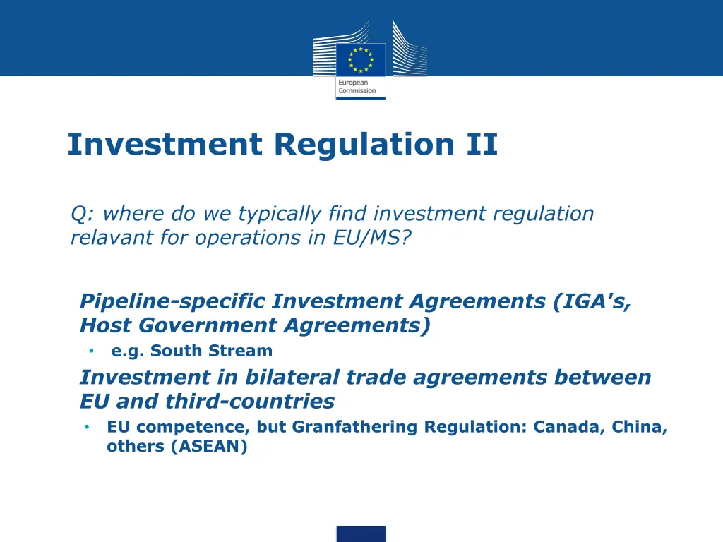 investment regulation ii