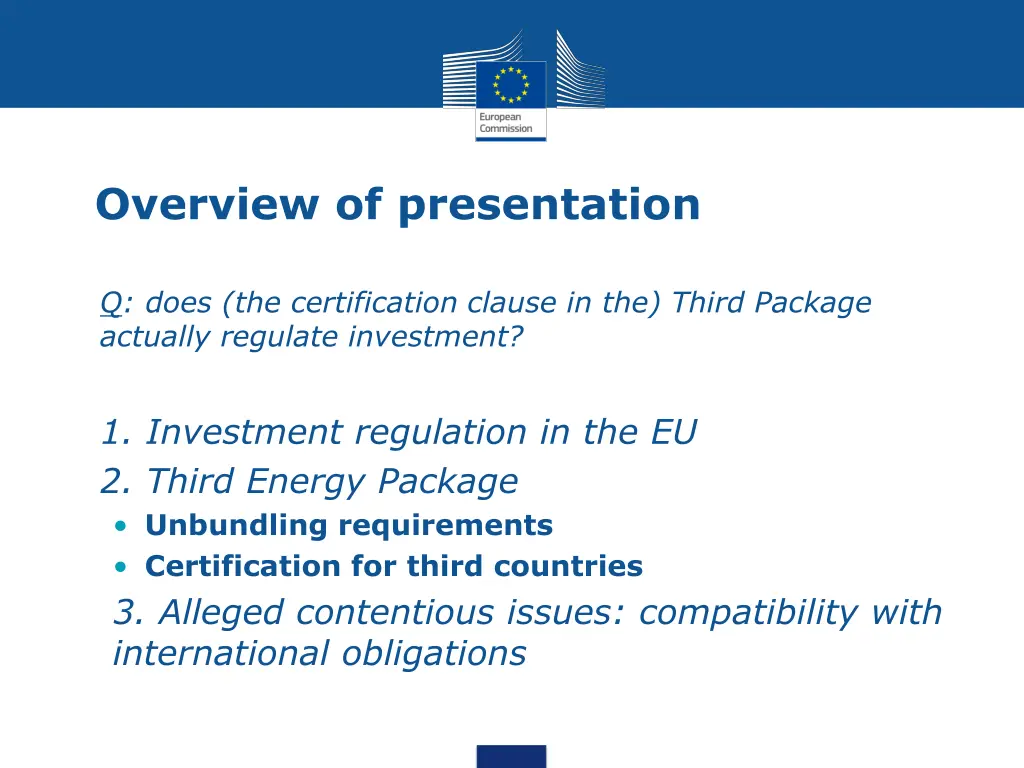 overview of presentation