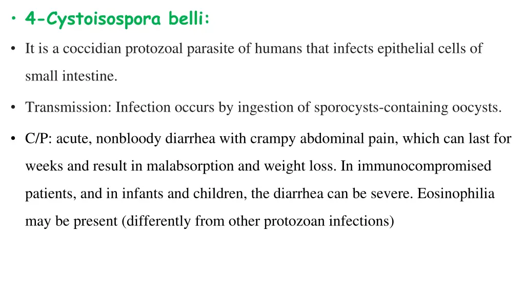 4 cystoisospora belli