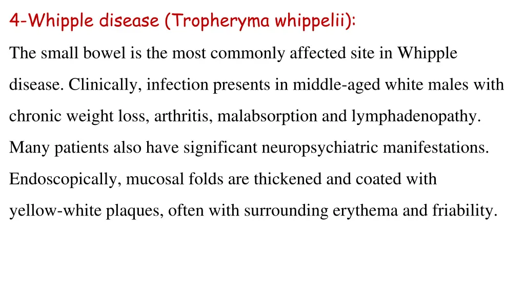 4 whipple disease tropheryma whippelii