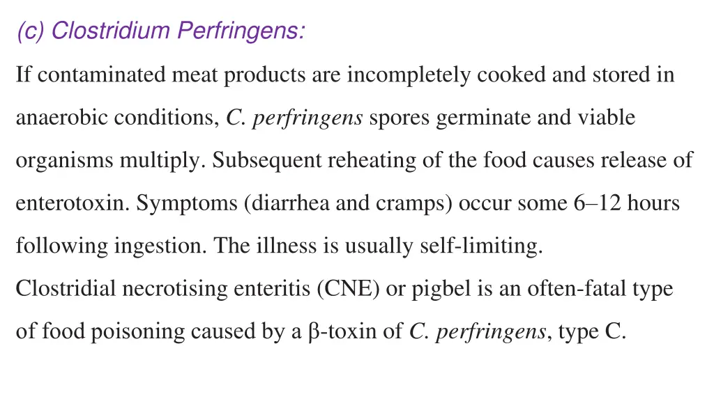 c clostridium perfringens