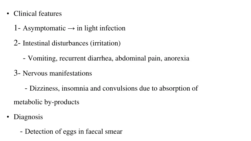 clinical features 1