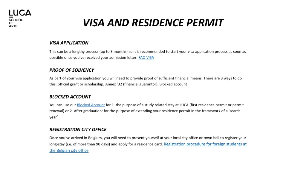 visa and residence permit