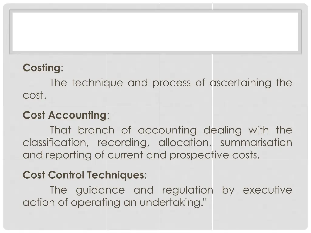 costing