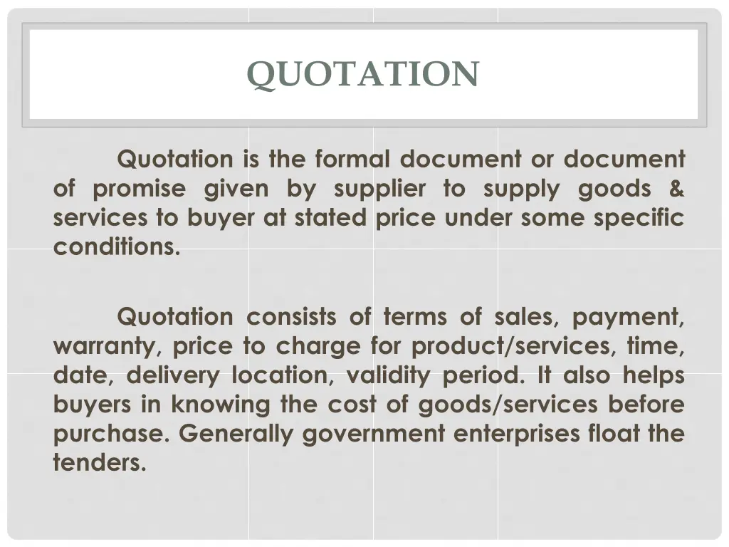 quotation