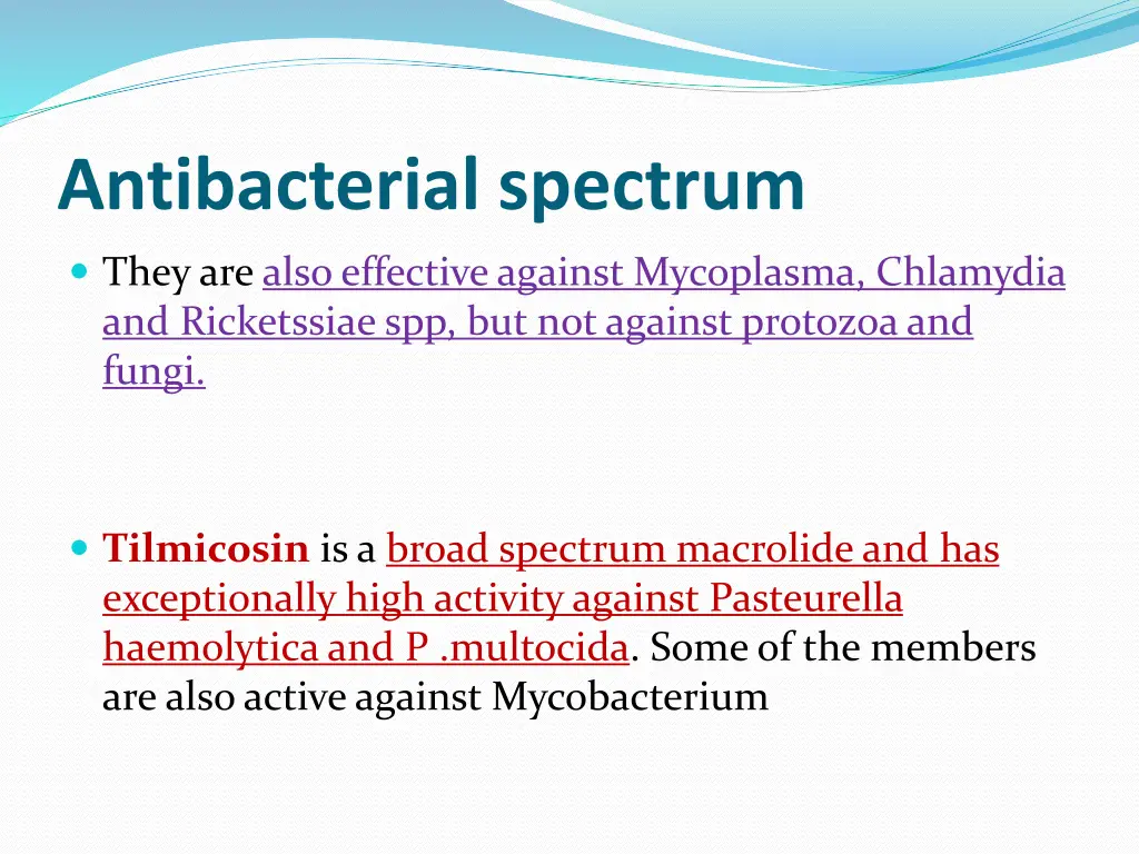 antibacterial spectrum