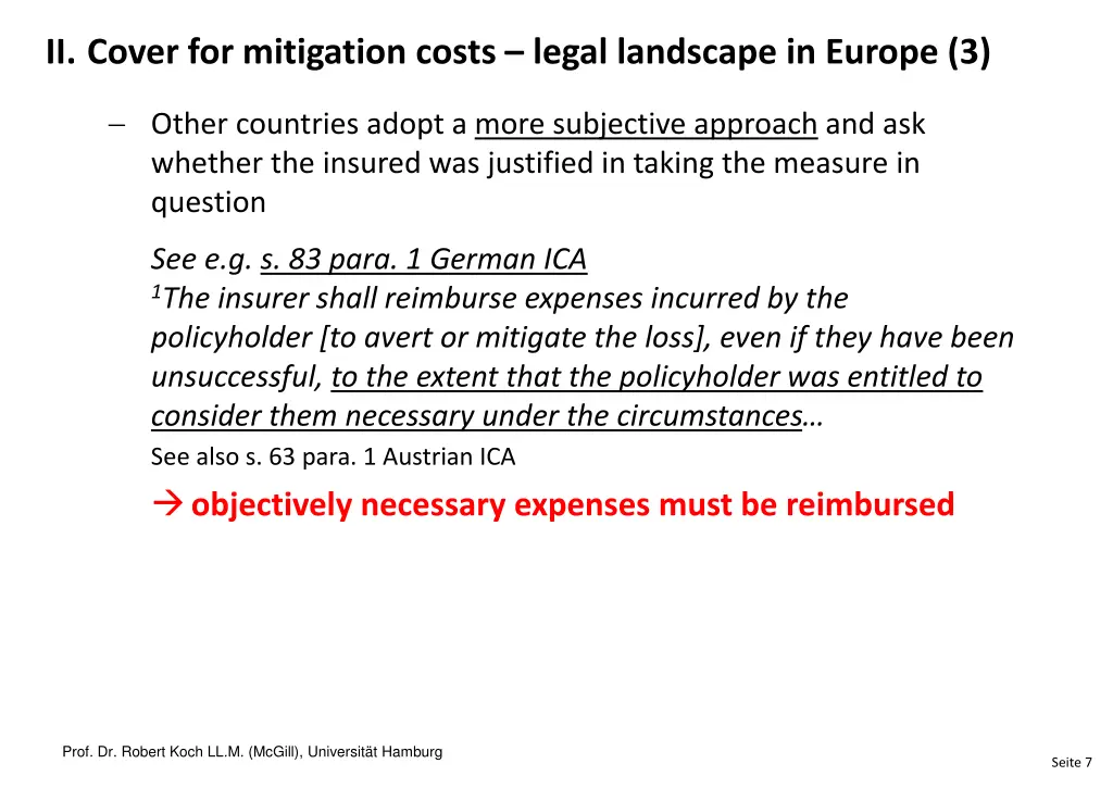 ii cover for mitigation costs legal landscape 2