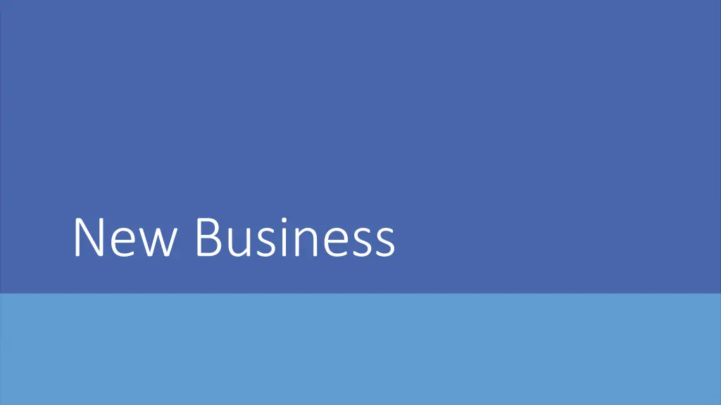 new business