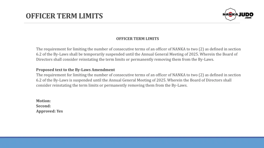 officer term limits
