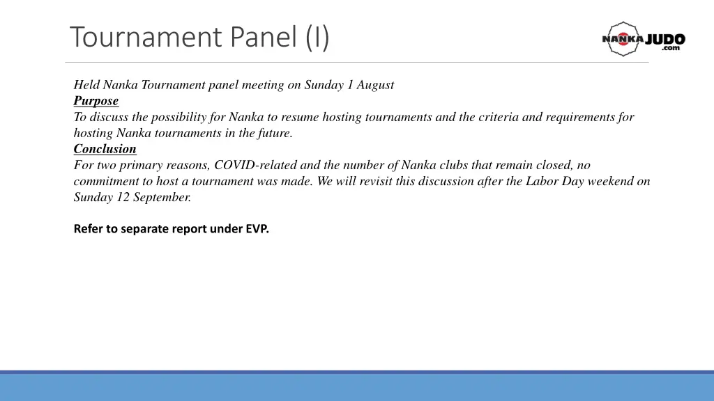 tournament panel i