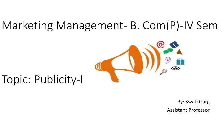marketing management b com p iv sem