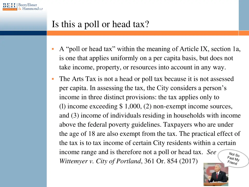 is this a poll or head tax