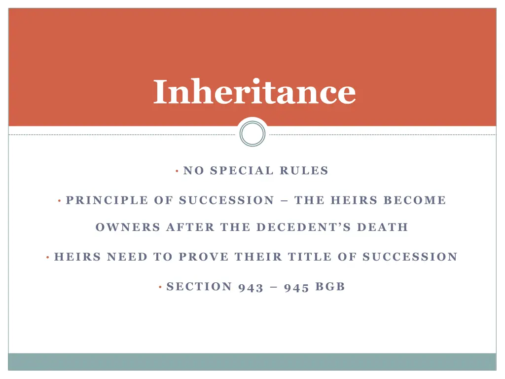 inheritance