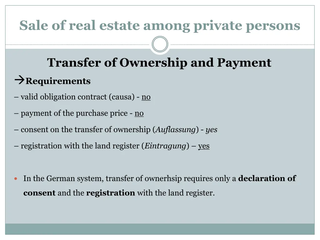 sale of real estate among private persons 3