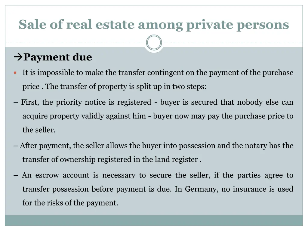 sale of real estate among private persons 4