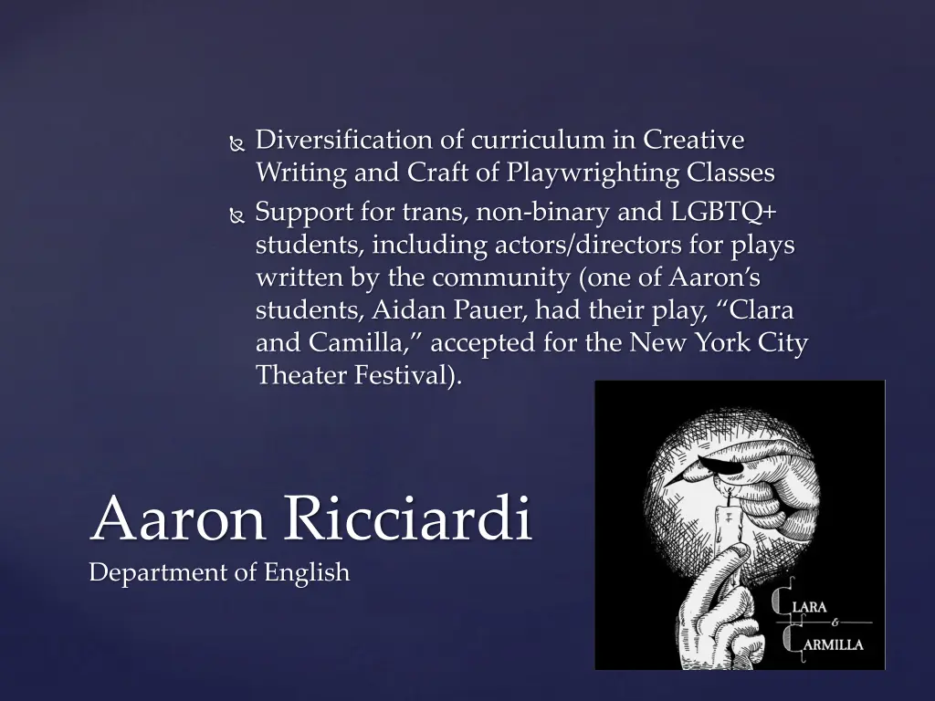 diversification of curriculum in creative writing