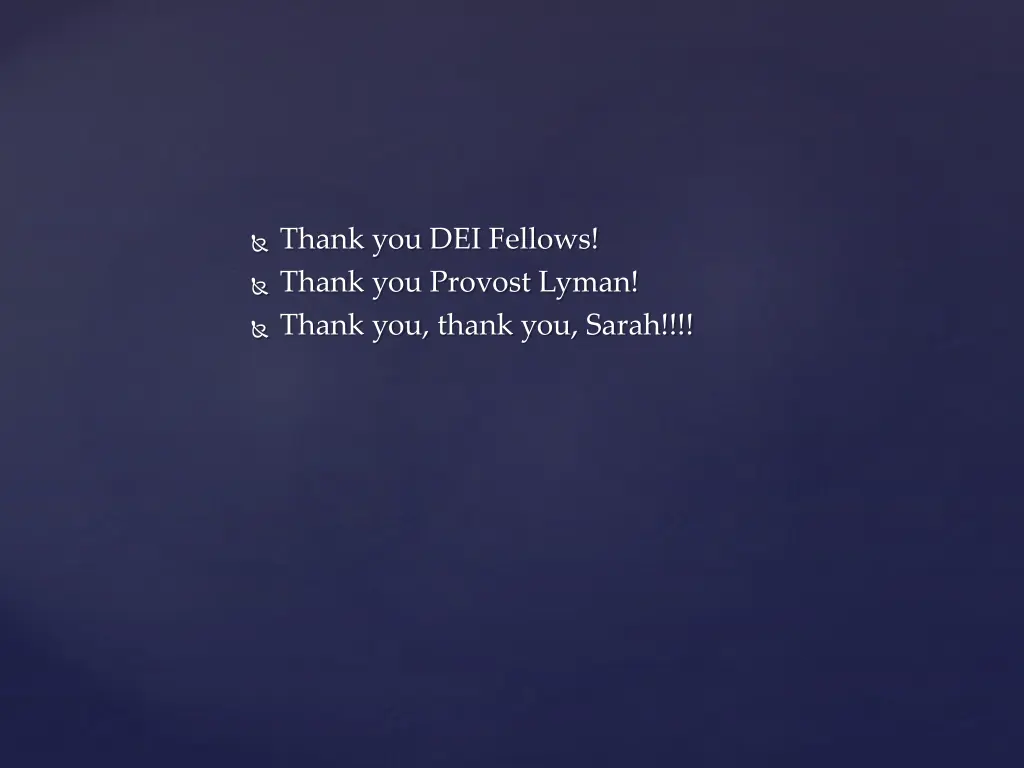 thank you dei fellows