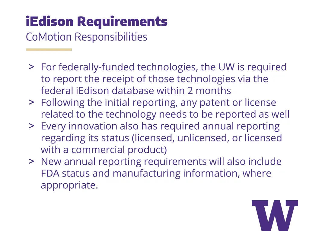 iedison requirements comotion responsibilities